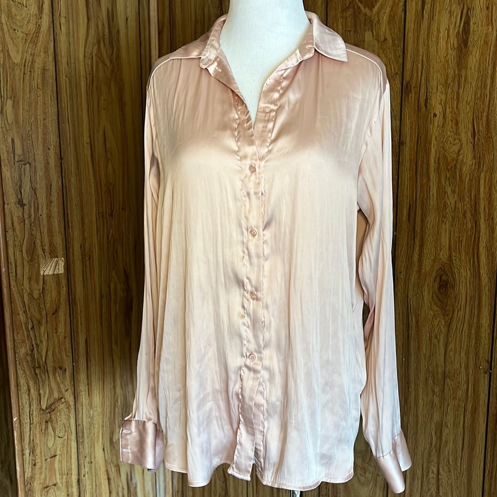 Pink Satin Blouse
